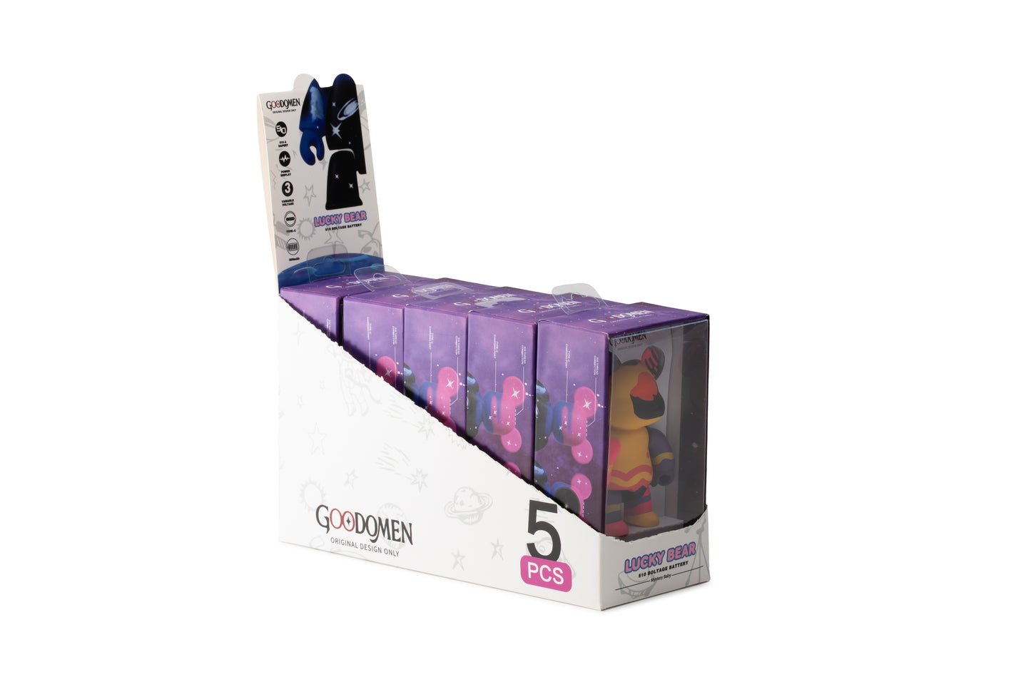 GOODOMEN LUCKY BEAR – Starry Bear 510 Thread Vape Battery